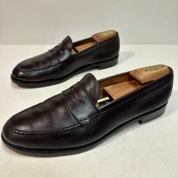 FULLY RESOLED Alden 984 Leisure Handsewn Penny Loafer LHS (Burgundy Calf) 12 A/C main image 9